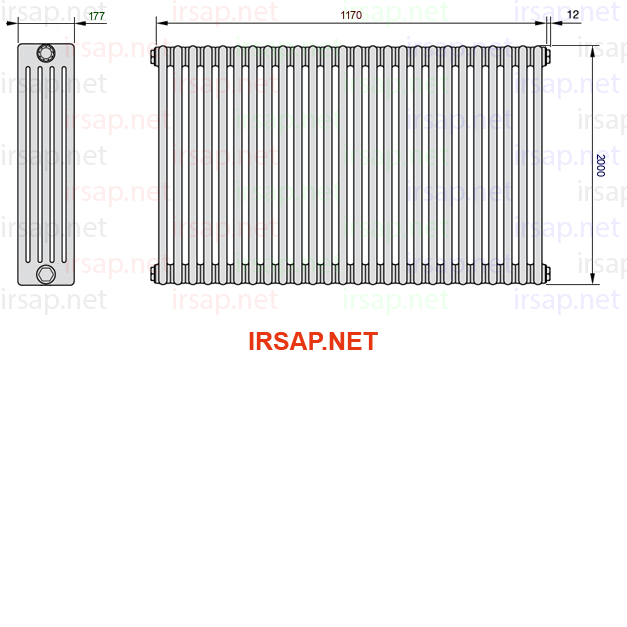 Радиатор IRSAP Tesi 52000/26 T22 CL 01